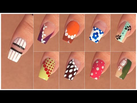 10 Easy nail art designs with household items || Simple nail art for beginners 2025