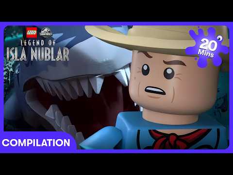 Don't Look Behind You! 😮🦖🌊 | LEGO Jurassic World | WildBrain Kids