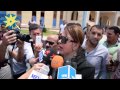 بالفيديو: مادلين طبر غاضبة في جنازة عمر الشريف 