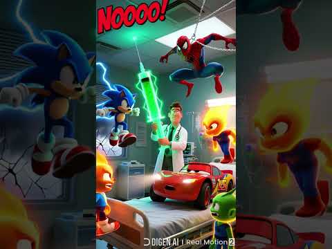 McQueen exe vs doctor #car #cars #carvideo #hotwheels #cat #cute #love #shorts #viralshorts