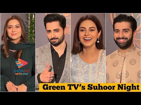 Danish Taimoor , Ali Raza , Amar Khan , Muneeb Butt at Green Tv’s Suhoor Night ✨