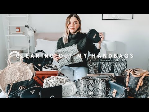 HANDBAG CLEAR OUT & DECLUTTER | ORGANISE WITH ME | I Covet Thee
