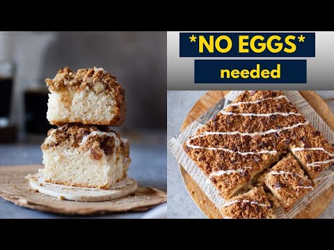 Effortless NO EGGS Coffee Cake ☕ with Cake Mix