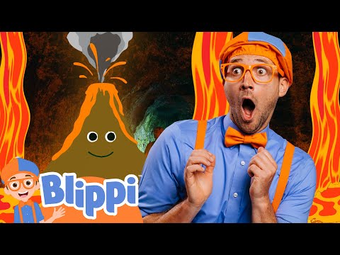 Blippi's LAVA Volcano Adventure! | Blippi Goes Inside a Volcano! | Blippi Educational Videos