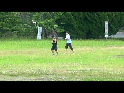 走りました。