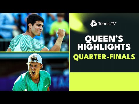 Alcaraz Faces Dimitrov; Rune, Norrie & More Feature | Queen's 2023 Highlights Quarter-Finals