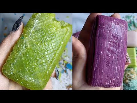 ASMR Soap Carving - Cutting Dry Soap