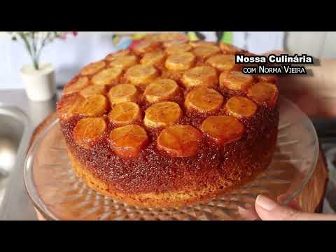 Simples Bolo de Banana que faz sucesso no lanche da tarde