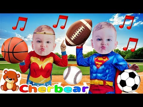 "I GOTTA BALL"  Kids Songs Sing Along with Baby Superheroes Fun Sports Song for Children