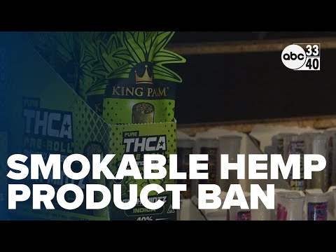 YouTube video thumbnail: Alabama ban of Smokable Hemp Products Begins July 1