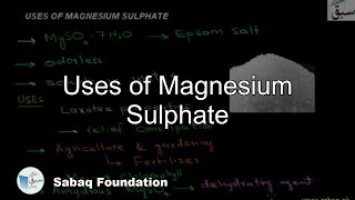 Uses of Magnesium Sulphate