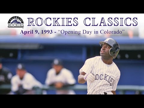 Rockies Classics - Opening Day in Colorado (April 9, 1993) video clip
