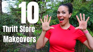 10 Thrift Store BEFORE and AFTER Makeovers! - Thrift Diving