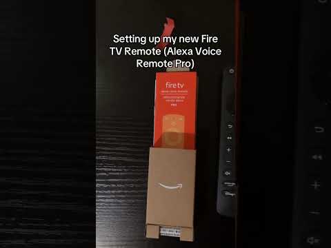 Setting up my Alexa Voice Remote Pro #shorts #amazon #firetv #remote