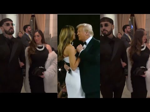 Laury luego de dar a luz  con anuel AA en la gala inaugural de Donald Trump