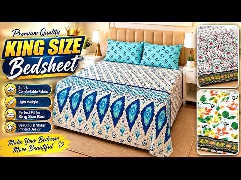 King Size Bedsheets 100% Organic  | BIN NISAR Textile | Wholesaler in Faisalabad