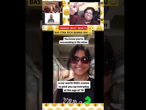 Tanmay Bhat and friends react to funny Mumbai girl #funny #shorts #tanmaybhat #reactionvideo