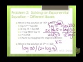 Exponential and Logarithmic Equations