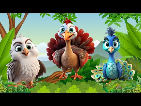 The Unique Beauty of Animals: Eagle, Turkey, Peacock, Flamingo, Monkey - Animal sounds