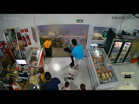 Man Disarms Robber And Gives Him An Educational Beatdown