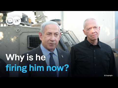 Israel's PM Benjamin Netanyahu fires defense minister Yoav Gallant | DW News
