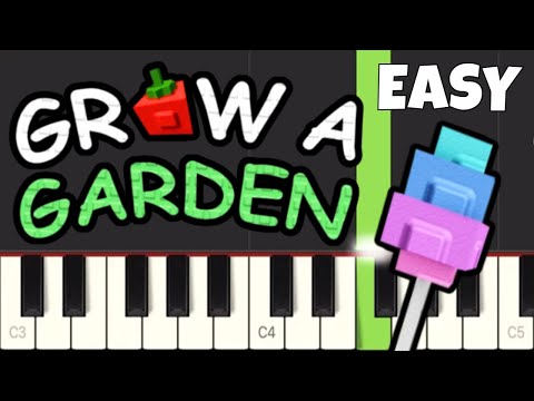 Roblox Grow a Garden Theme OST - EASY Piano Tutorial
