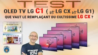 Vido-Test : TEST : Tlviseur OLED LG C1 (vs LG CX vs LG G1) !