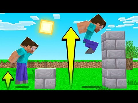 EU PULEI DO BLOCO MAIS ALTO DO MINECRAFT KKKKKKKKKKKK