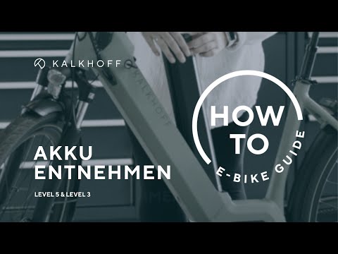 Kalkhoff Level 5 & 3: Akku entnehmen (Bosch PowerTube 625Wh/500Wh) | KALKHOFF