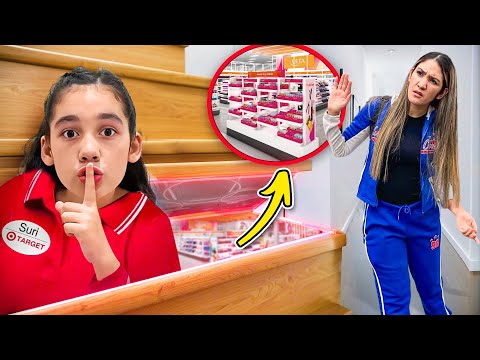 I Built a SECRET Target in my HOUSE and Hid it from My Mom!!