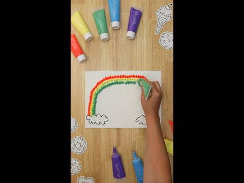 Crayola Whipped Paint Kit #crayola #paint #color #rainbow #kids #shorts