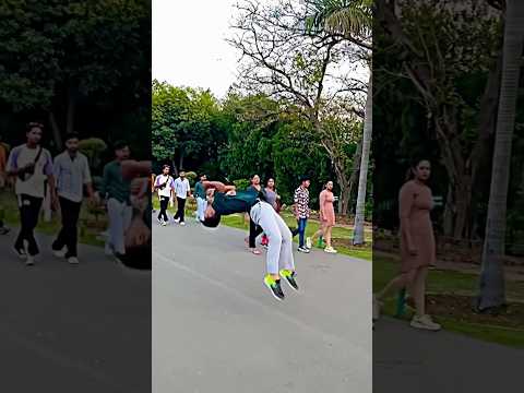 Girls😍 reaction || Flips in public🔥 #shorts #reaction