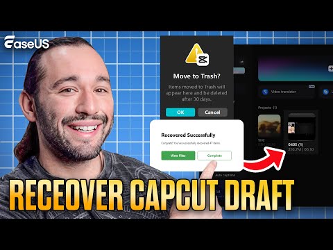 How to Recover Deleted CapCut Edit Videos on PC | Restore Lost Projects, Drafts&Export Files Easily
