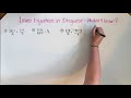 Understanding Similar Triangles and Linear Equations