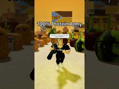 PROTEIN ARMY🍗🍉🍎 #roblox #shorts #robloxmemes #robloxcoems #robloxfunny #omega #funny #coems#viral