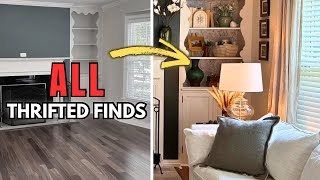 From Empty to COZY: Thrifted Living Room Makeover on a Budget