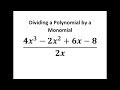 Dividing Polynomials and Exponents