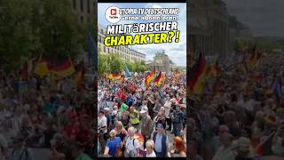 SKANDAL! Demo Trommeln = Militärischer Charakter?😳 Polizei stoppt Demozug M1llion Berlin gegen Merz