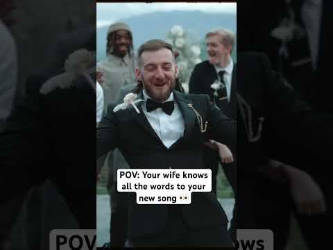 Wifey’s the GOAT for letting me do this 🤞 #wedding #rapper #musicvideo