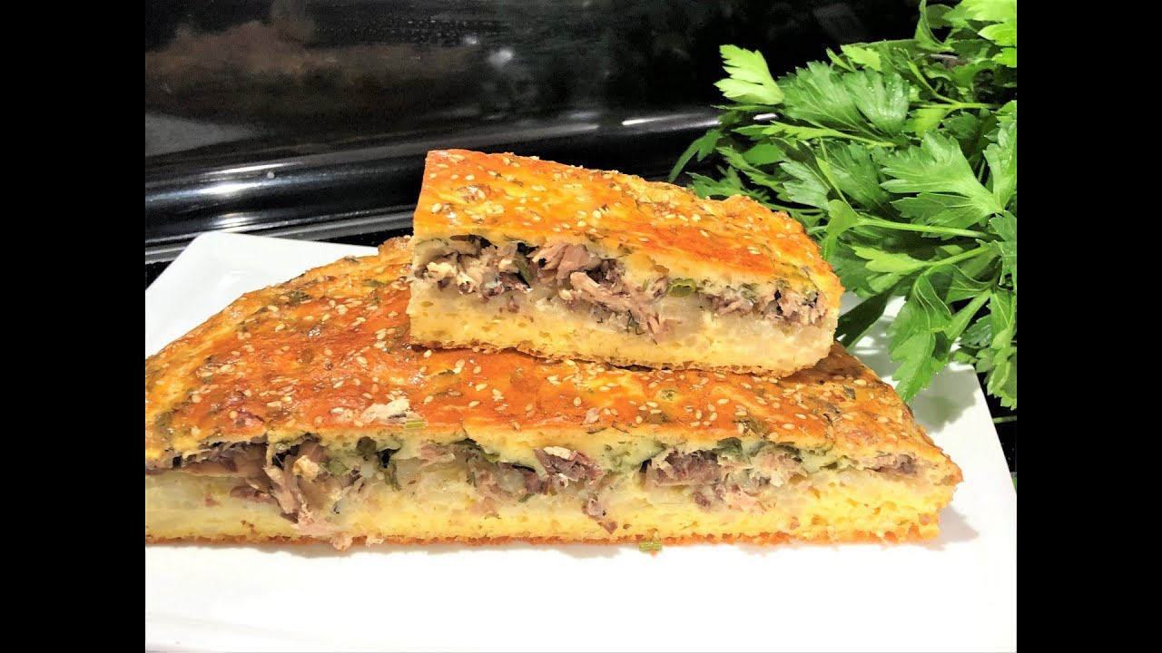 Заливной РЫБНЫЙ ПИРОГ. Вкусный и бюджетный обед для всей семьи. Пирог с консервированнной рыбой.