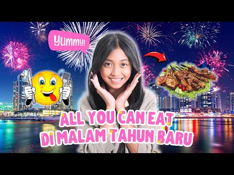 ALL YOU CAN EAT MALAM TAHUN BARU #vloganak #funny  #lucu #comedy