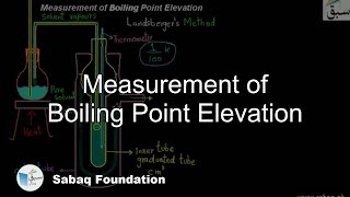 Measurement of Boiling Point Elevation