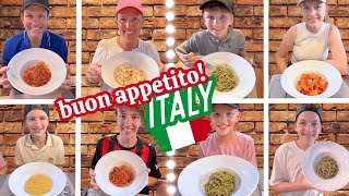 8 Reactions to REAL Italian Pasta *shocked* 🇮🇹 