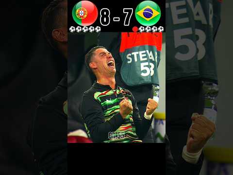 Portugal vs Brazil Imaginary penalty 2026🤯🔥||Ronaldo emotional 😭 #shorts #cr7 #neymar