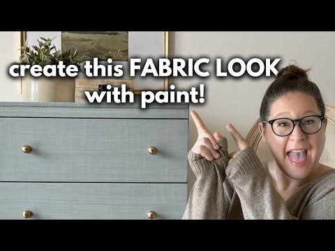 From Trash to Treasure | DIY Faux Linen Furniture Flip Transformation!