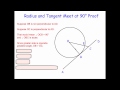 Properties of Tangents and Radii