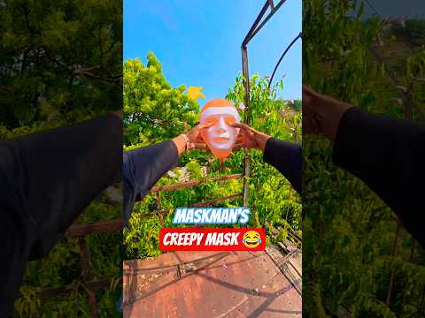 Maskman's Creepy Mask😂💦#parkour#spiderman#water#jump#support#viral#jodhpur#india #pov#funny