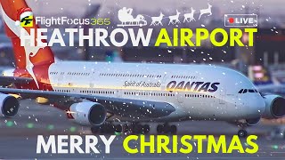 Heathrow Airport Live - WINDY Thursday 25th December 2025