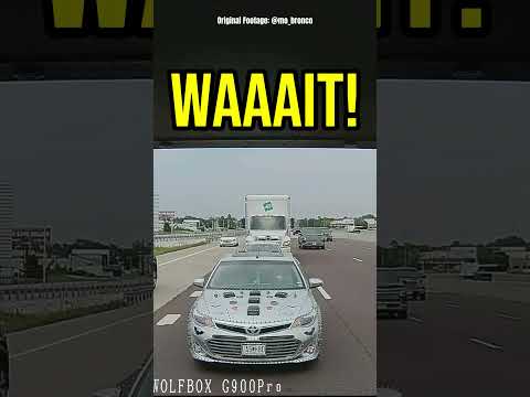 Car Stops On The Highway Lane