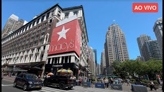 🔴 AO VIVO em NOVA YORK! Caminhada nesse domingão em Nova York 🚶🗽